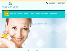 Tablet Screenshot of anyaskinclinic.com